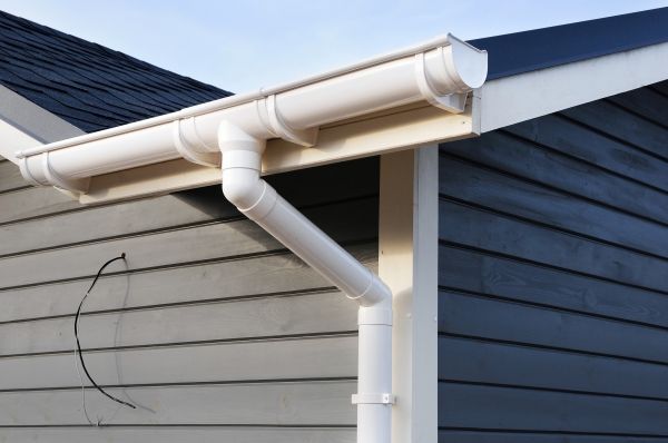 PVC Rain Gutter Installation in San Mateo